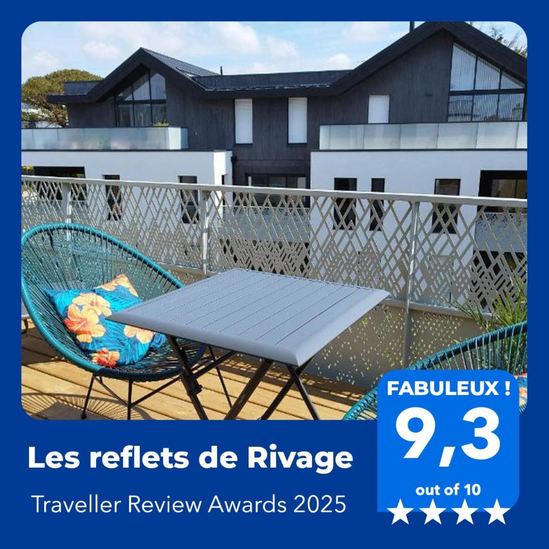 Les Reflets De Rivage Avec Garage Privatif - 350M Plage コンカルノー エクステリア 写真